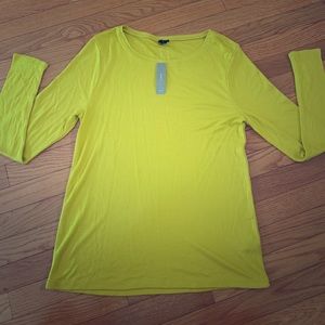 Jcrew Mustard Yellow Long Sleeve Top